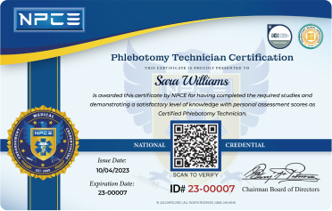 Phlebotomy Instructor Technician Certificate