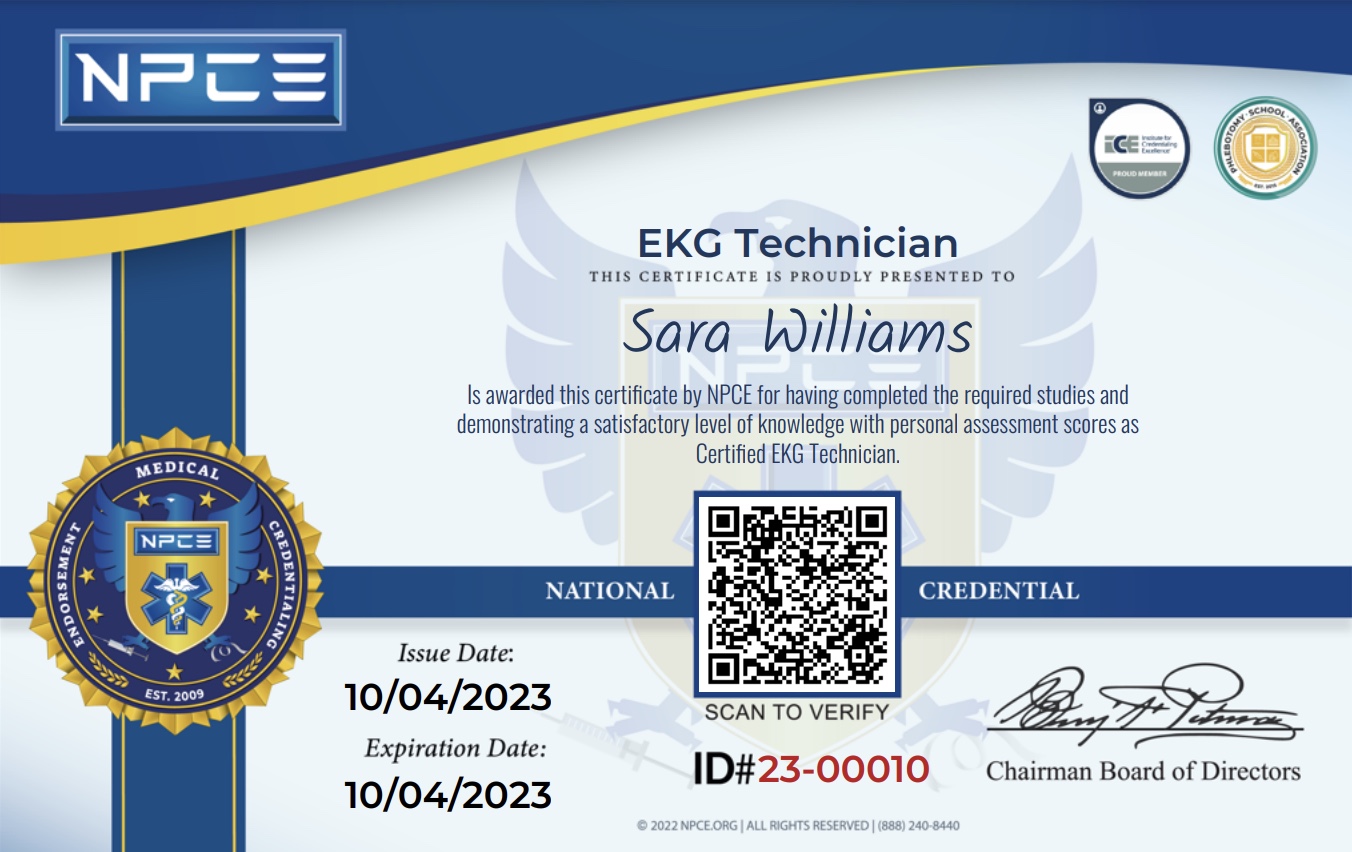 EKG/ECG Tech Certificate
