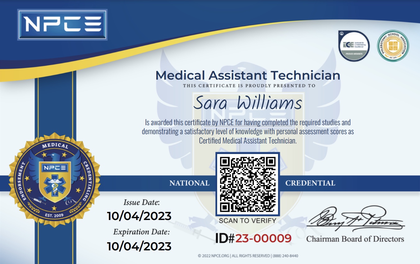 Medical Assistant Certificate