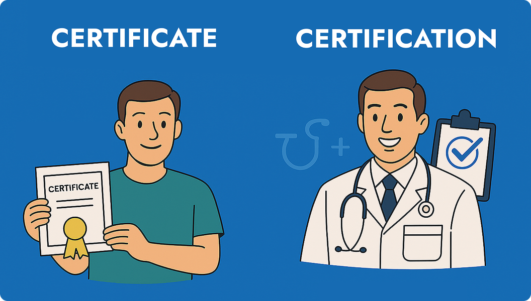 Certificate vs. Certification in Phlebotomy and Allied Health: What’s the Difference?