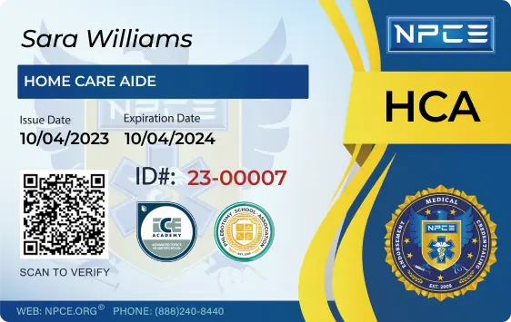 Home Care Aide Card