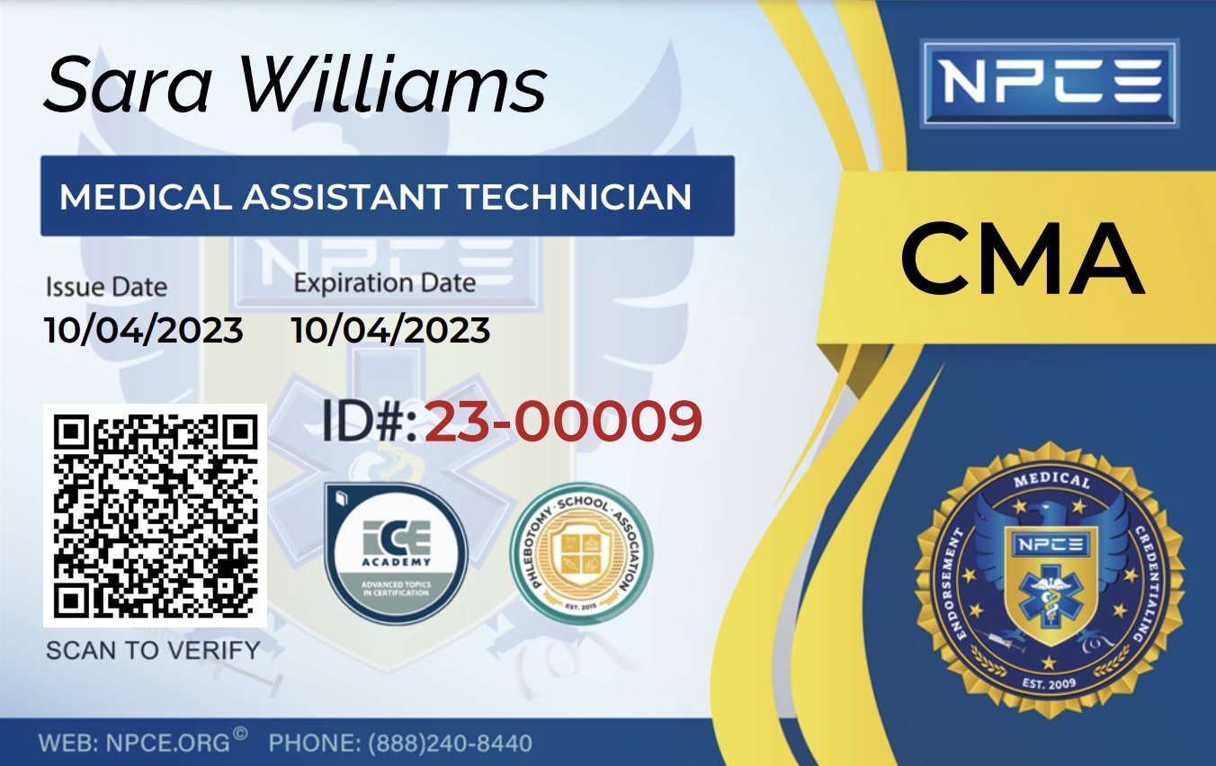 Medical Assistant Card